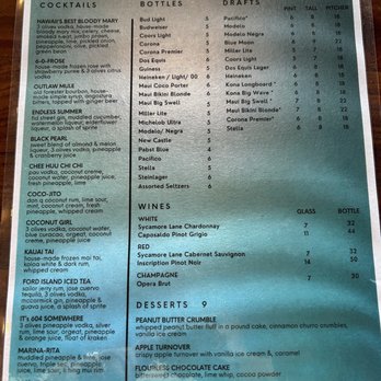 Restaurant 604 - Menu - Breakfast & Brunch Near Me - Honolulu, Hawaii