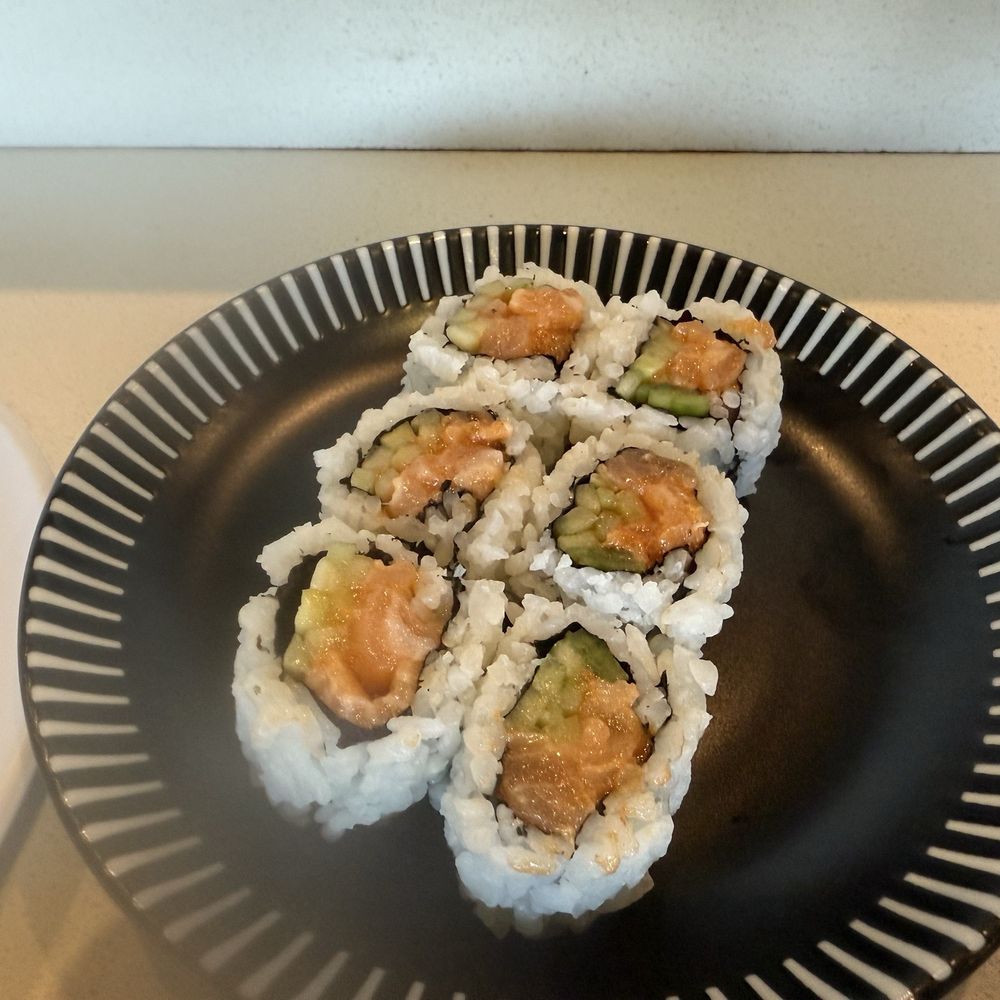 The Sushi House - Spicy Salmon Roll - Japanese Near Me - Studio City, California The Sushi House - Spicy Salmon Roll - Japanese Near Me - Studio City, California
