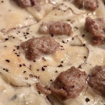 Salud Cerveceria - Liberation $16.00 House white sauce, parm, potato, rosemary, black truffle oil, black pepper. Added Italian sausage - Breweries Near Me - Charlotte, North Carolina