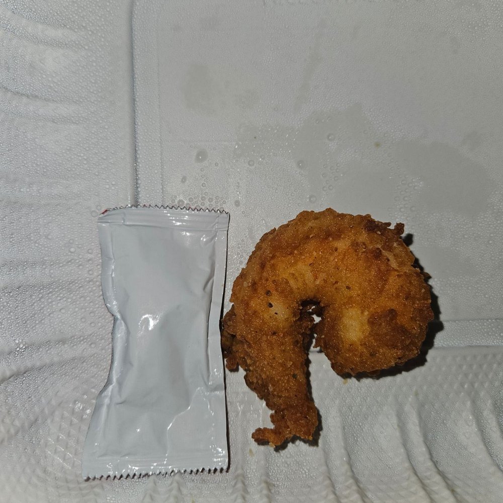 This is SEAFOOD - Fried shrimp compared to a ketchup packet - Seafood Near Me - District Heights, Maryland This is SEAFOOD - Fried shrimp compared to a ketchup packet - Seafood Near Me - District Heights, Maryland