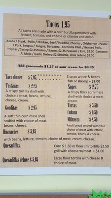 Menu photo 6 Ajua Mexican Restaurant Round Lake, IL