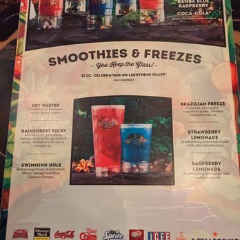 Rainforest Cafe - Drink menu - American Near Me - Ontario, California