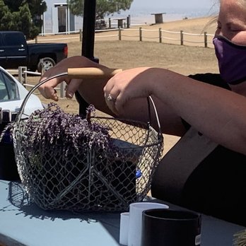 Blue Barn Lavender Farm - Nice basket - Pick Your Own Farms Near Me - Sage, California