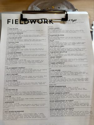 Menu photo 6 Fieldwork Santa Rosa, CA