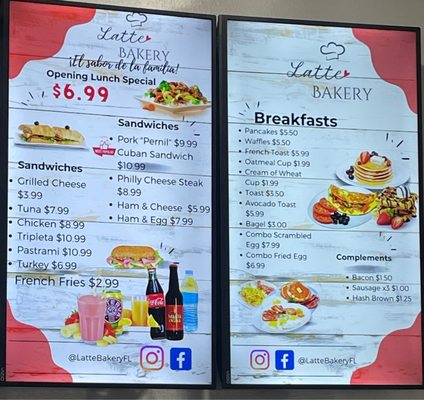 Menu photo 2 Latte Bakery & Restaurant Winter Haven, FL Menu photo 2 Latte Bakery & Restaurant Winter Haven, FL