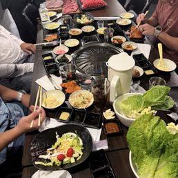 Table for a party of 8 Table for a party of 8