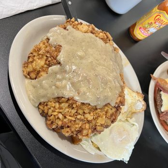 Jonathon’s Forestwood - Chicken fried steak as big as the plate! - Breakfast & Brunch Near Me - Dallas, Texas