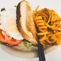 Norm's Diner - BLTE with curly fries