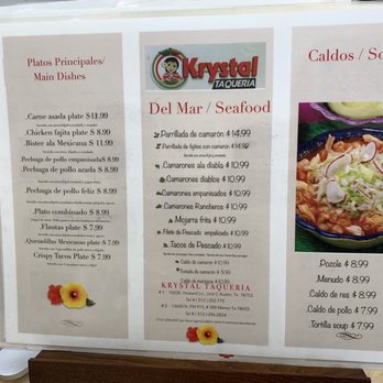 Krystal taqueria - Menu - Mexican Near Me - Bastrop, Texas Krystal taqueria - Menu - Mexican Near Me - Bastrop, Texas