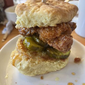 Bomb Biscuit - Hot Honey Chicken Biscuit - Breakfast & Brunch Near Me - Atlanta, Georgia