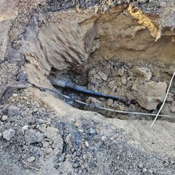 Garvin's Plumbing and Sewer - Here's pictures of the excavation of the water main break.