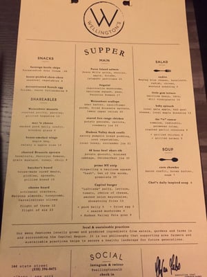 Menu photo 8 Wellington's Albany, NY