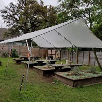 Micklethwait Craft Meats - Plenty of shaded seating. (Photo taken before opening). - Food Trucks Near Me - Austin, Texas
