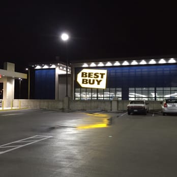Best Buy - Exterior of Best Buy from the 2nd story of the parking garage - Electronics Near Me - Bellevue, Washington