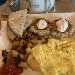 Cod Cakes and Eggs (Breakfast) YUM! Cod Cakes and Eggs (Breakfast) YUM!