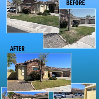Desert Shine - This yard needed a good mow and some detail work to bring it back to life. A little cleanup goes a long way--now it Desert Shines! - Window Washing Near Me Desert Shine - This yard needed a good mow and some detail work to bring it back to life. A little cleanup goes a long way--now it Desert Shines! - Window Washing Near Me