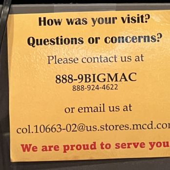 McDonald's - Number to complain - Fast Food Near Me - Georgetown, Kentucky McDonald's - Number to complain - Fast Food Near Me - Georgetown, Kentucky