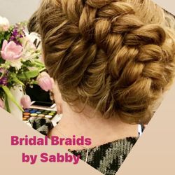 Sabby's Tanning, Braids and Bridal - Bridal Dutch-French Braid