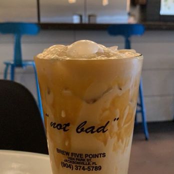 BREW Five Points - Oat milk Latte with Caramel - Coffee & Tea Near Me - Jacksonville, Florida