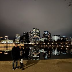 Bellevue Downtown Park - Bellevue Park at night