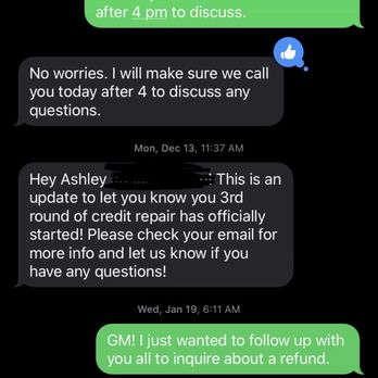 ASAP Credit Repair - Communication of desire to speak to someone but I have yet to receive said calls! Cindy was assisting she was horrible. - Debt Relief Services Near Me - Houston, Texas