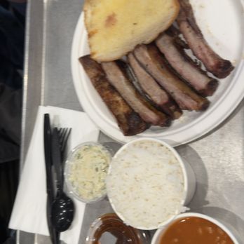 Best BBQ Santa Barbara - Pork Bbque, rice and sweet beans( i like the sweet beans) - Barbeque Near Me - Santa Barbara, California