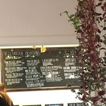 Green Table - The menu (sorry for the blurry picture) - Juice Bars & Smoothies Near Me - Santa Barbara, California