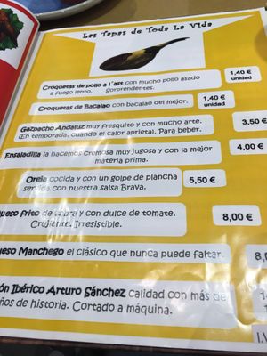 Menu photo 6 La Artesanal Alicante, A