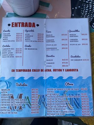 Menu photo 1 Mario's Mariscos San Miguel de Allende, GUA