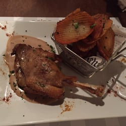 La Chaumière - Duck!! Super yummy. Pepper gravy was amazing.