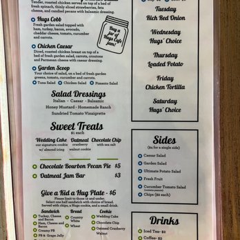 Hugs Cafe - Page 2 of new menu - Salad Near Me - McKinney, Texas