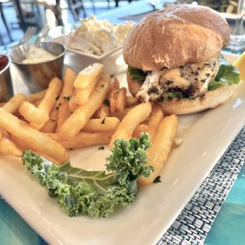 Deep Lagoon Seafood and Oyster House - Grouper, sandwich and fries - Seafood Near Me - Osprey, Florida