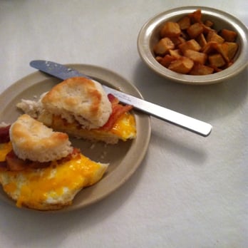 Eva's On Main - Frozen tiny biscuit. Small bowl of potatoes... $2, not worth anyone's money. - Southern Near Me - Summerville, South Carolina Eva's On Main - Frozen tiny biscuit. Small bowl of potatoes... $2, not worth anyone's money. - Southern Near Me - Summerville, South Carolina