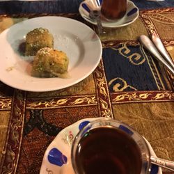 Küçükoğlu Barbecue Restaurant - Baklava bites with mint tea....yumm