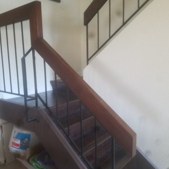 Efficient Iron Works - Before with old railings and floor. - Fences & Gates Near Me - El Cajon, California