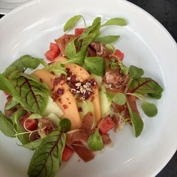 Prosciutto MELON & PROSCUITTO with dressing on side. Prosciutto MELON & PROSCUITTO with dressing on side.