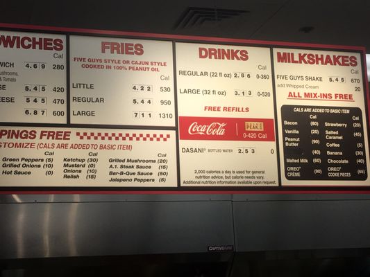 Menu photo 4 Five Guys Fairfield, CA