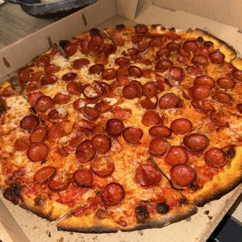 Brick Oven Pizzeria - Thin n crispy pepperoni pizza - Pizza Near Me - Omaha, Nebraska