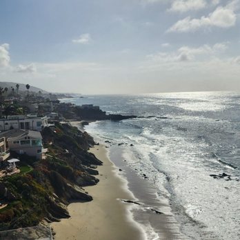 Surf & Sand Laguna Beach - View from our Room 199 patio looking south. - Resorts Near Me - Laguna Beach, California