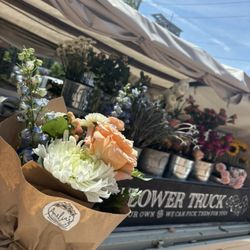 Bouquet with truck