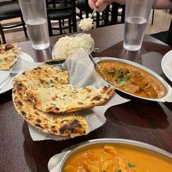 New Shaan Indian Cuisine - Chicken till Chicken Tikka Masala, Lamb Curry, garlic nan, rice