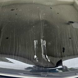 Dirty and dented - that's my assigned "upgraded" vehicle from Avis Car Rental at the Vero Beach Regional Airport.