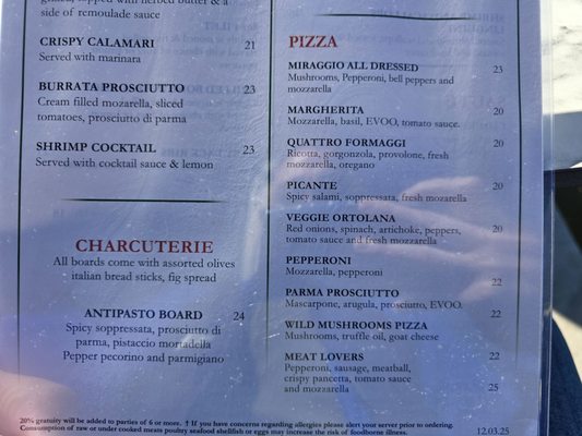 Menu photo 4 Miraggio Italian Grill Pompano Beach, FL Menu photo 4 Miraggio Italian Grill Pompano Beach, FL
