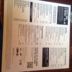 Minster Tavern - Menu