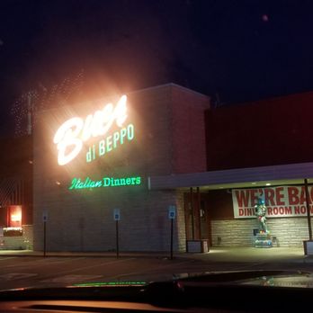 Buca di Beppo Italian Restaurant - Outside Buco's at night! - Italian Near Me - Greenwood, Indiana Buca di Beppo Italian Restaurant - Outside Buco's at night! - Italian Near Me - Greenwood, Indiana