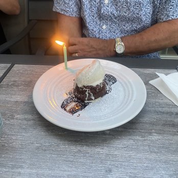 Trey Griffith - Chocolate molten lava cake with bourbon vanilla bean ice cream - Personal Chefs Near Me