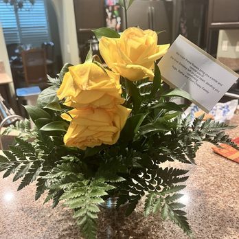 The Gift Factory - Wednesday morning. Yes there was water in the dish. - Florists Near Me - Tampa, Florida
