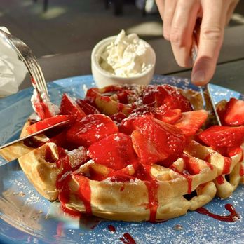 The Breakfast Club - Strawberry waffle - Breakfast & Brunch Near Me - San Mateo, California The Breakfast Club - Strawberry waffle - Breakfast & Brunch Near Me - San Mateo, California