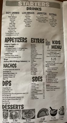 Menu photo 5 Los Amigos New Castle, PA