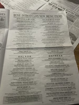 Menu photo 5 Buffalo Rose Golden, CO
